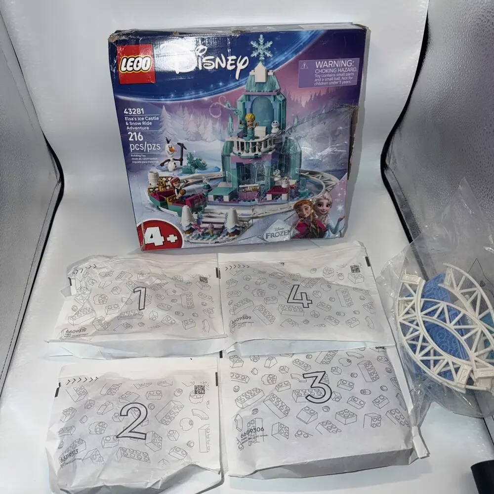 LEGO Disney Frozen Elsa’s Ice Castle & Snow Ride Adventure Open Box/box Damaged - Picture 2 of 8